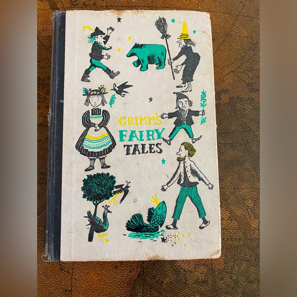 Vintage 1954 Grimm’s Fairy Tales Hardcover Book